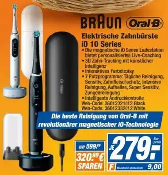 HEM Expert Braun Oral-B Elektrische Zahnbürste iQ 10 Series Angebot