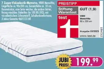 Möbel Boss 7 Zonen Viskoelastik Matratze Angebot