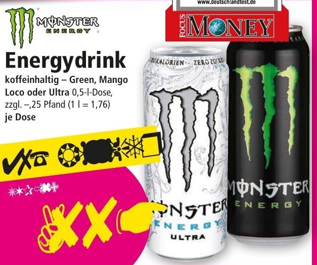 Monster Energy Drink 0,5 L Dose Angebot bei Norma