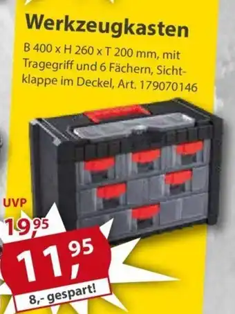 Sonderpreis Baumarkt Werkzeugkasten B 400 x H 260 x T 200 mm Angebot