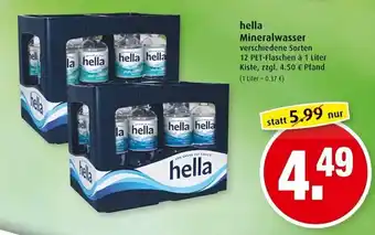 Markant Hella Mineralwasser 12x1L Angebot