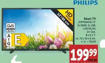 Marktkauf Philips smart-tv „32phs6605-12“ Angebot