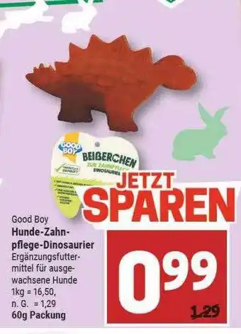 Marktkauf Good boy hunde-zahnpflege-dinosaurier Angebot