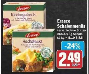 Hit Erasco schalenmenüs Angebot