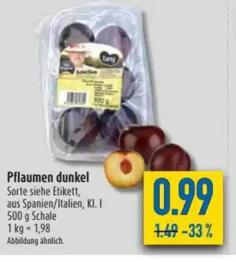 diska Pflaumen dunkel 500g Angebot