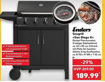 Kaufland Enders gasgrill „san diego 4“ Angebot