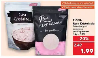 Kaufland Fiona rosa kristallsalz Angebot