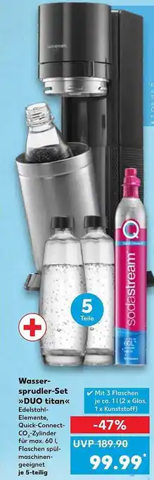 Kaufland Sodastream wassersprudler-set „duo titan“ Angebot