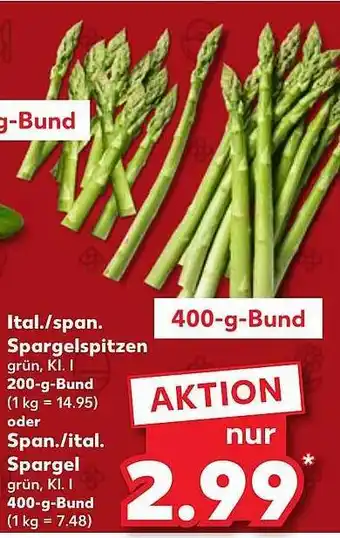 Kaufland Spargelspitzen oder spargel Angebot