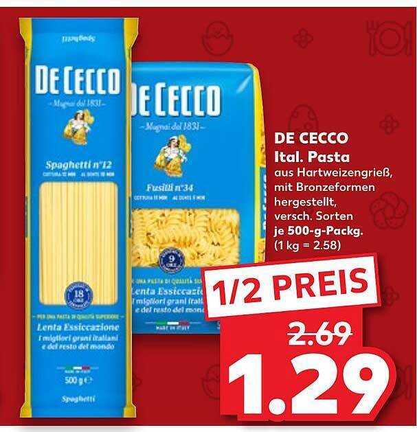 De cecco ital. pasta Angebot bei Kaufland