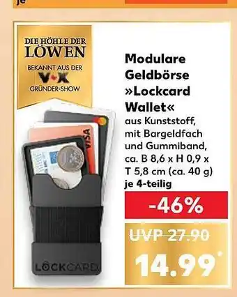 Kaufland Modulare geldbörse „lockcard wallet“ Angebot