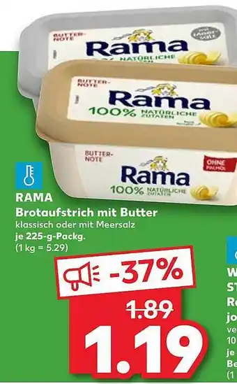 Kaufland Rama brotaufstrich mit butter Angebot