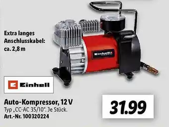 Lidl Einhell auto-kompressor, 12v Angebot