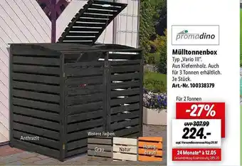 Lidl Promadino mülltonnenbox vario iii Angebot