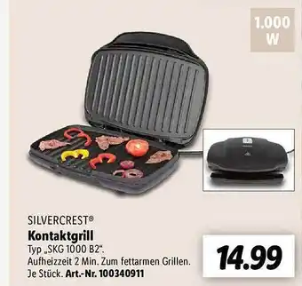 Lidl Silvercrest kontaktgrill Angebot