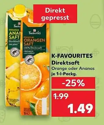 Kaufland K-favourites direktsaft Angebot