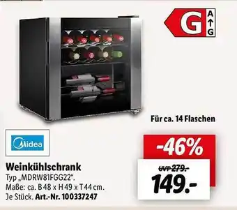 Lidl Midea weinkühlschrank Angebot