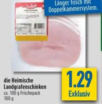 diska Die Heimische Landgrafenschinken 100g Angebot