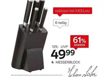 XXXLutz Messerblock johann lafer Angebot