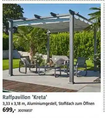 Bauhaus Raffpavillon 'kreta' Angebot