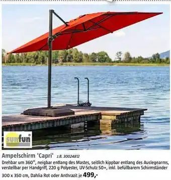 Bauhaus Sunfun ampelschirm 'capri' Angebot