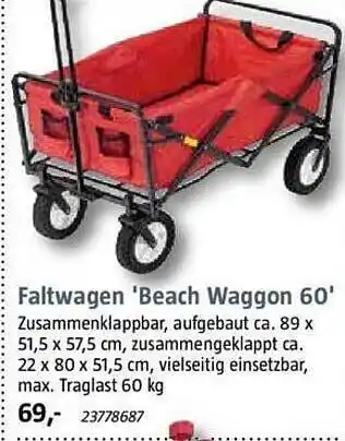 Bauhaus Faltwagen 'beach waggon 60' Angebot