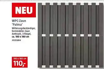 Bauhaus Wpc-zaun 'palma' Angebot