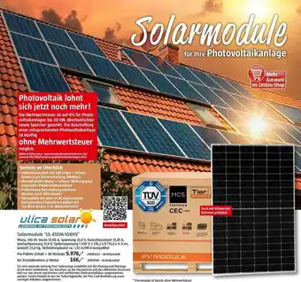 Bauhaus Ulica solarmodule 'ul-410m-108hv' Angebot