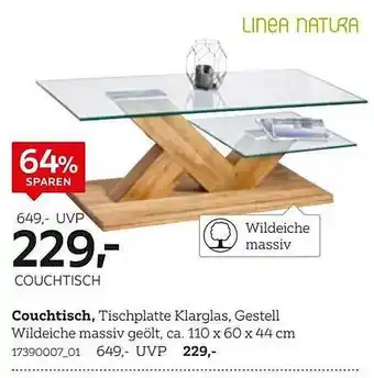 XXXLutz Couchtisch linea natura Angebot