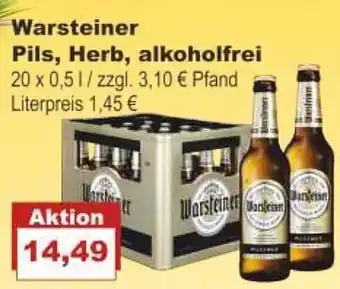 Bilgro Warsteiner pils, herb, alkoholfrei Angebot