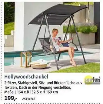 Bauhaus Hollywoodschaukel sunfun Angebot