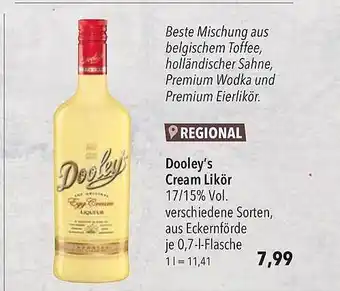 CITTI Markt Dooley's cream likör Angebot