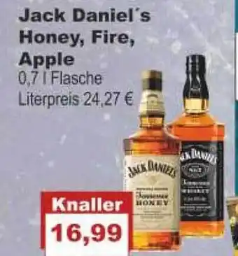 Bilgro Jack daniel's honey, fire, apple Angebot