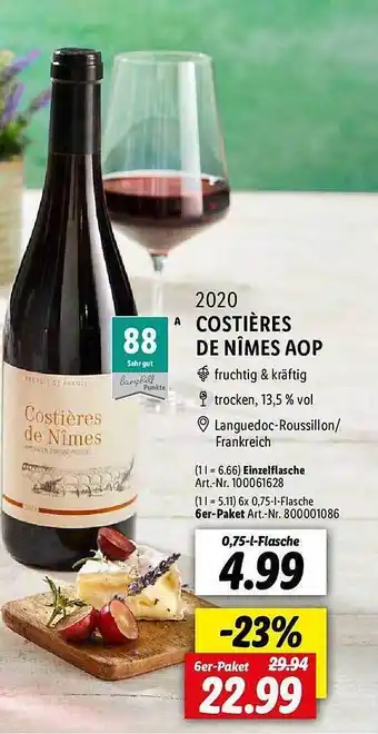 Lidl 2020 costières de nîmes aop Angebot