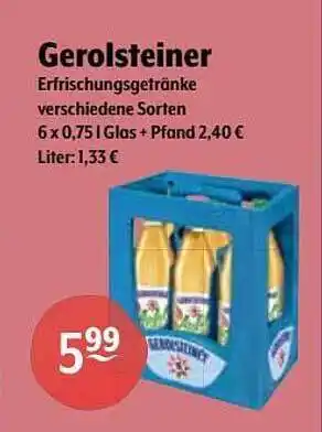 Getränke Hoffmann Gerolsteiner erfrischungsgetränke Angebot