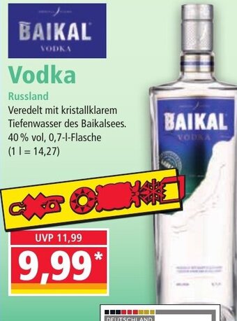 Norma Baikal Vodka Russland 0,7L Angebot