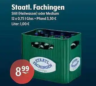 Getränke Hoffmann Staatl. fachingen still (heilwasser) oder medium Angebot