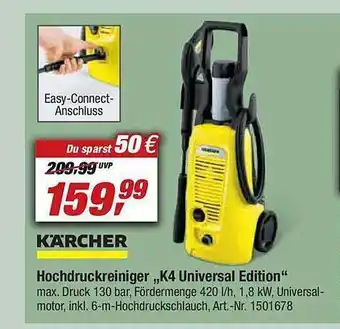 toom Baumarkt Kärcher hochdruckreiniger k4 universal edition Angebot