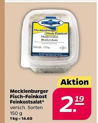 NETTO Mecklenburger fisch-feinkost feinkostsalat Angebot