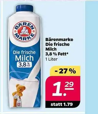 NETTO Bärenmarke die frische milch Angebot