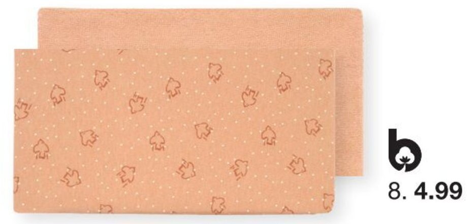 Zeeman Spannbetttuch Babybett 60 x 120 cm Angebot
