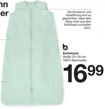 Zeeman Schlafsack Größe 70-110 cm Angebot