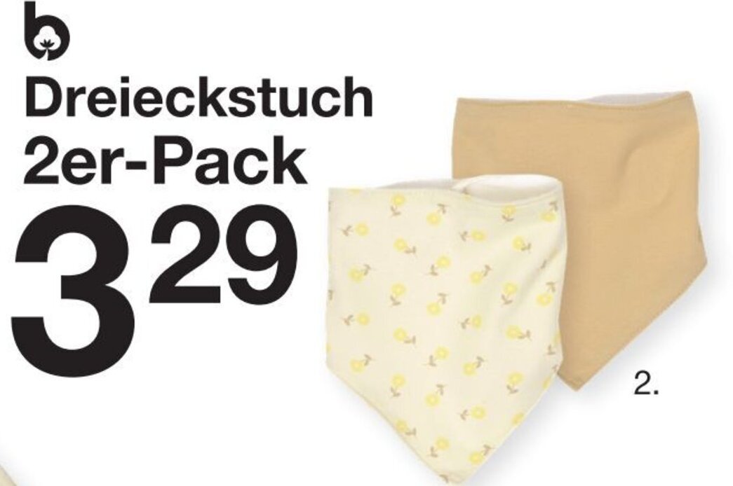 Zeeman Dreieckstuch 2er Pack Angebot