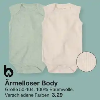 Zeeman Ärmelloser Body Größe 50-104 Angebot