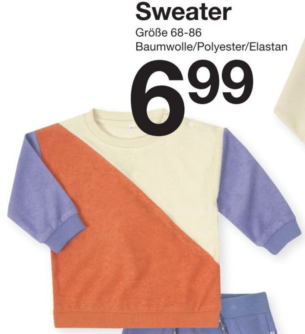 Zeeman Sweater Größe 66-86 Angebot