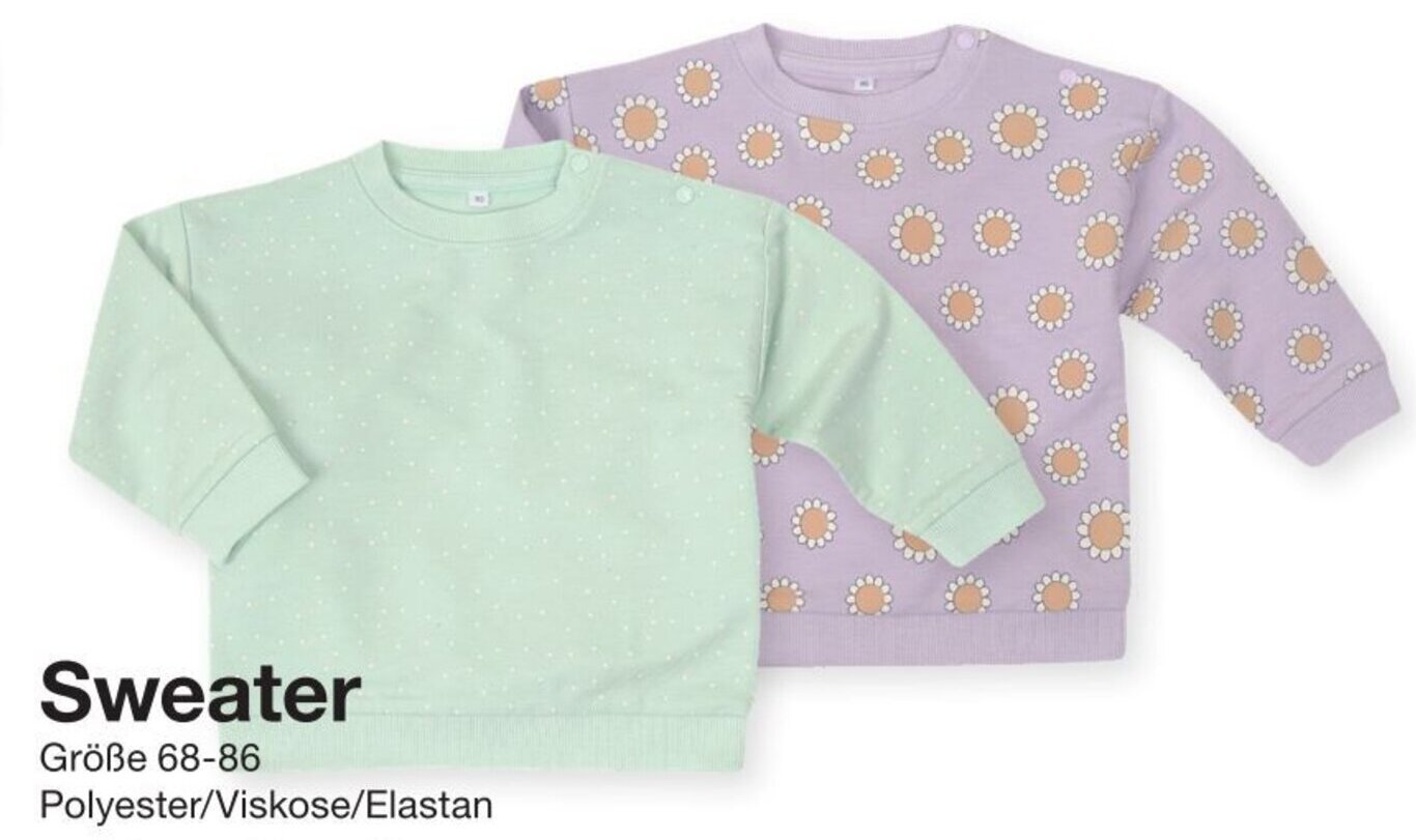 Zeeman Sweater Größe 68-86 Angebot
