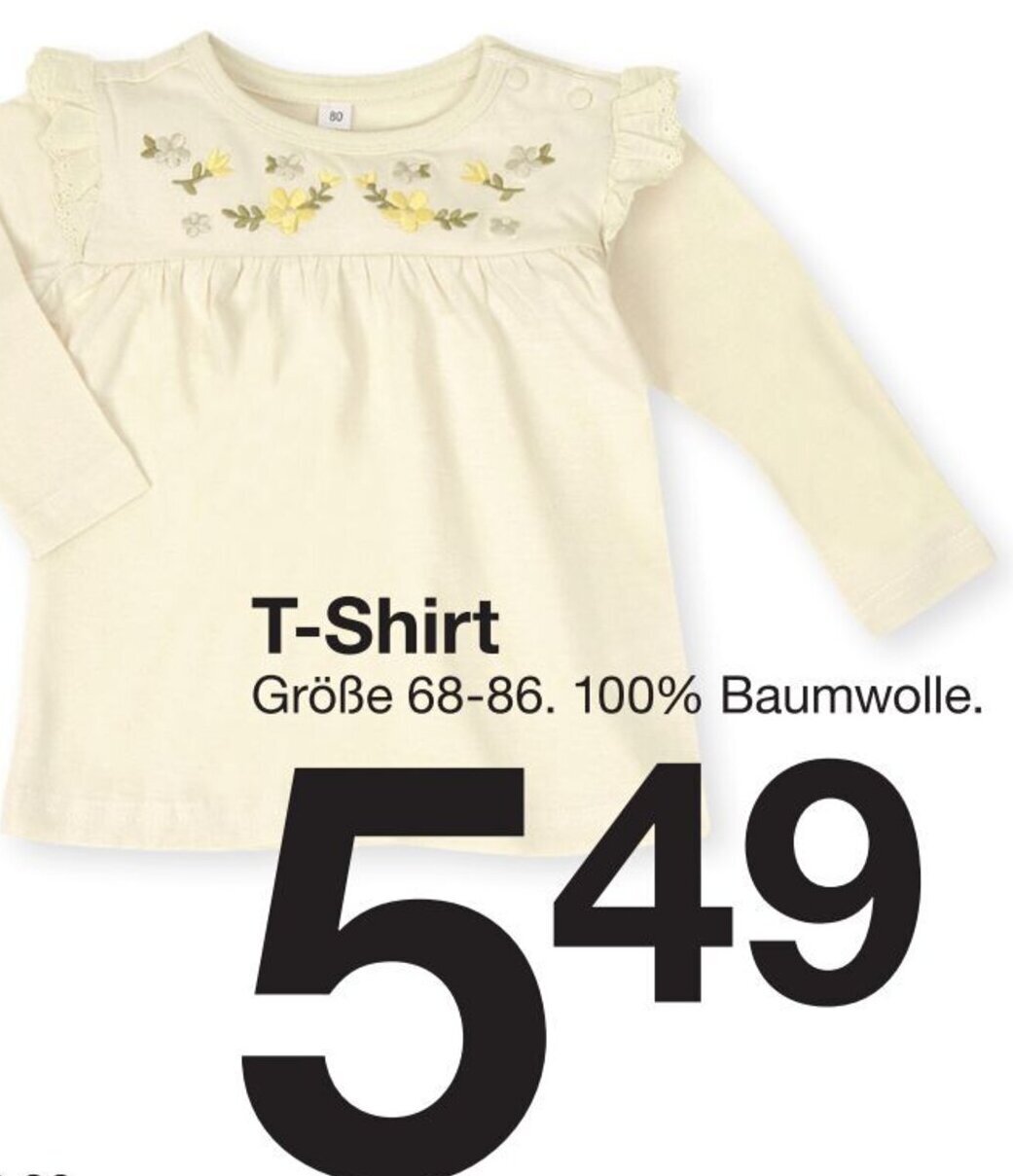 Zeeman T-Shirt Größe 68-86 Angebot