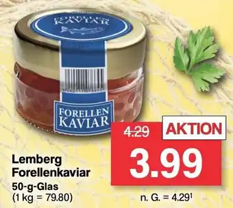 Famila Nord West Lemberg Forellenkaviar 50 g Glas Angebot