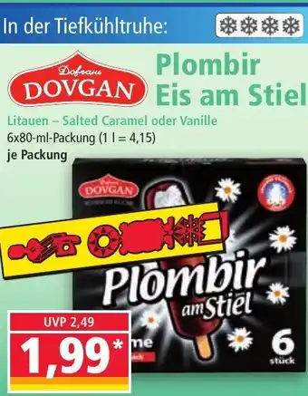 Norma Plomber Eis am Stiel Litauen Salted Caramel oder Vanille 6x80ml Angebot