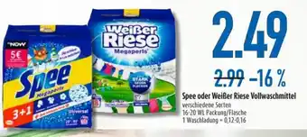 diska Spee oder Weißer Riese Vollwaschmittel Angebot